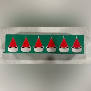 Sunny Life Watermelon Tealight Candles - Set of 6